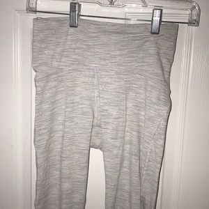 Size 4 LULULEMON gray light stripe pants